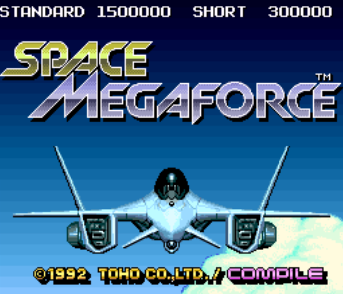 Space Megaforce Title Screen